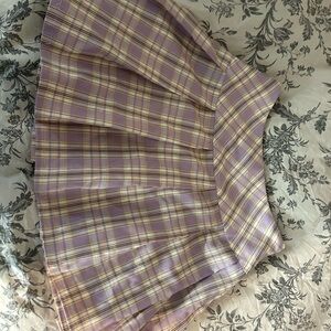 Elodie Lavender and Yellow Plaid Skirt